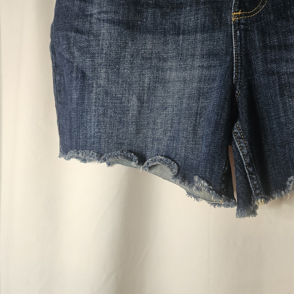 Lee Heritage Denim Shorts Women's Size 16 Relaxed Fit High Rise Button Fly Blue - Picture 3 of 8